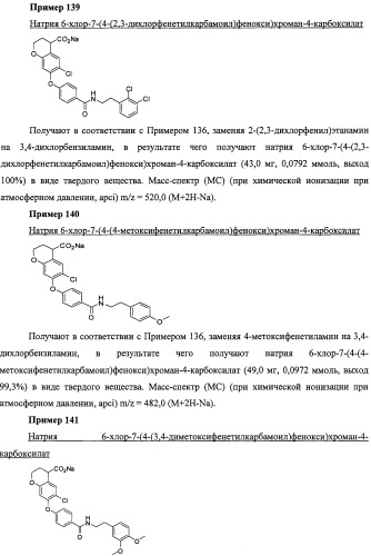 Производные феноксихроманкарбоновой кислоты, замещенные в 6-ом положении (патент 2507200)