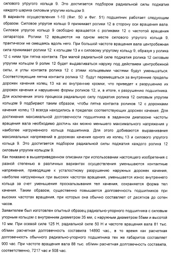 Способ разгрузки колец подшипника качения от действия центробежных сил (варианты) и подшипник качения (варианты) (патент 2398976)