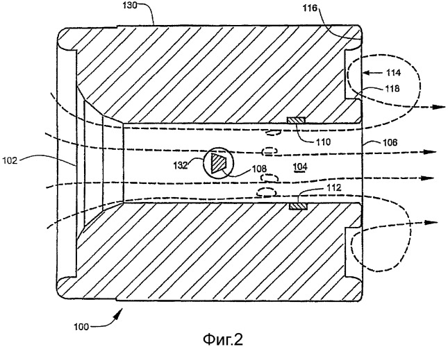 Корпус вихревого расходомера с канавкой на задней поверхности (патент 2469276)