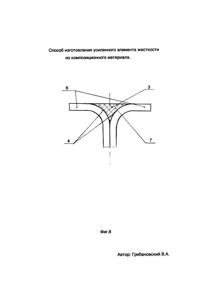 Способ изготовления усиленного элемента жесткости из композиционного материала (патент 2613912)