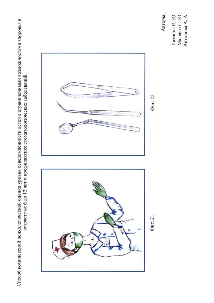 Способ комплексной психологической оценки уровня осведомлённости детей с ограниченными возможностями здоровья от 6 до 12 лет о профилактике стоматологических заболеваний (патент 2595089)