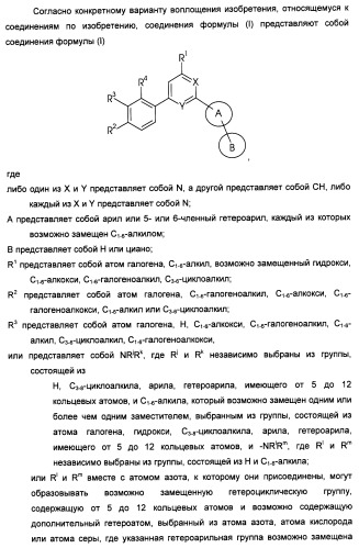 Производные пиридина и пиримидина в качестве антагонистов mglur2 (патент 2451673)