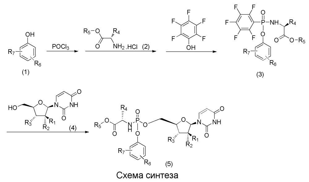Новое фосфорамидатное производное нуклеозида и его применение (патент 2621709)