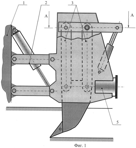 Рыхлитель с пружинным аккумулятором энергии двухстороннего действия (патент 2455428)
