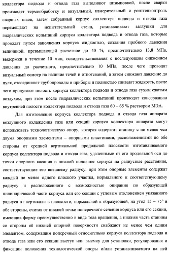 Способ изготовления аппарата воздушного охлаждения газа, способ изготовления теплообменной секции аппарата (варианты), способ изготовления камеры входа или выхода газа аппарата, способ гидравлических испытаний теплообменной секции аппарата и способ гидравлических испытаний коллектора подвода и отвода газа аппарата (патент 2364811)