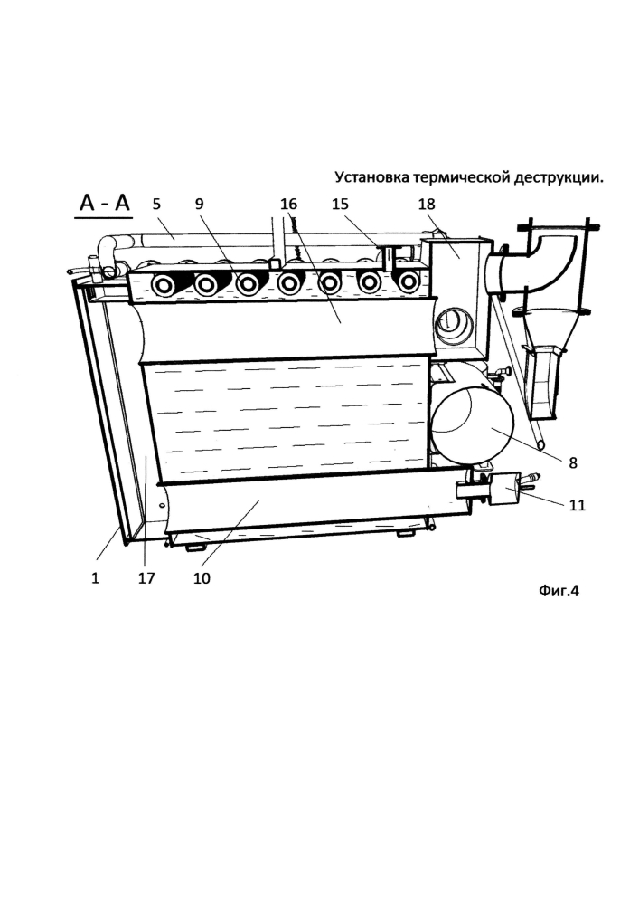 Установка термической деструкции (патент 2600140)