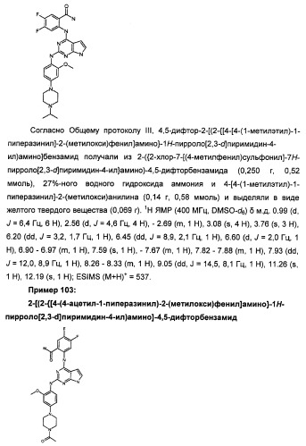 Производные 2-[(2-(фениламино)-1н-пирроло[2,3-d]пиримидин-4-ил)амино]бензамида в качестве ингибиторов igf-1r для лечения рака (патент 2472797)
