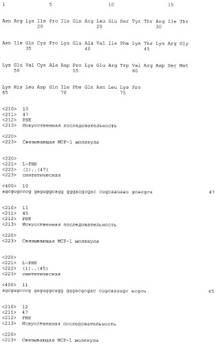 Связывающая мср-1 нуклеиновая кислота и ее применение (патент 2542973)