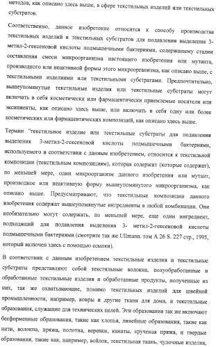 Микроорганизмы, ингибирующие образование неприятного подмышечного запаха (патент 2459864)