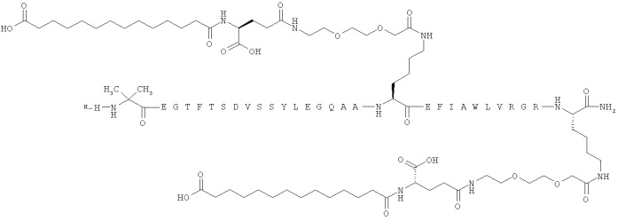 Дважды ацилированные производные glp-1 (патент 2559540)