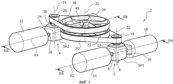 Двигательная и передающая движение сборка, в частности, для винтокрылых летательных аппаратов (патент 2568154)