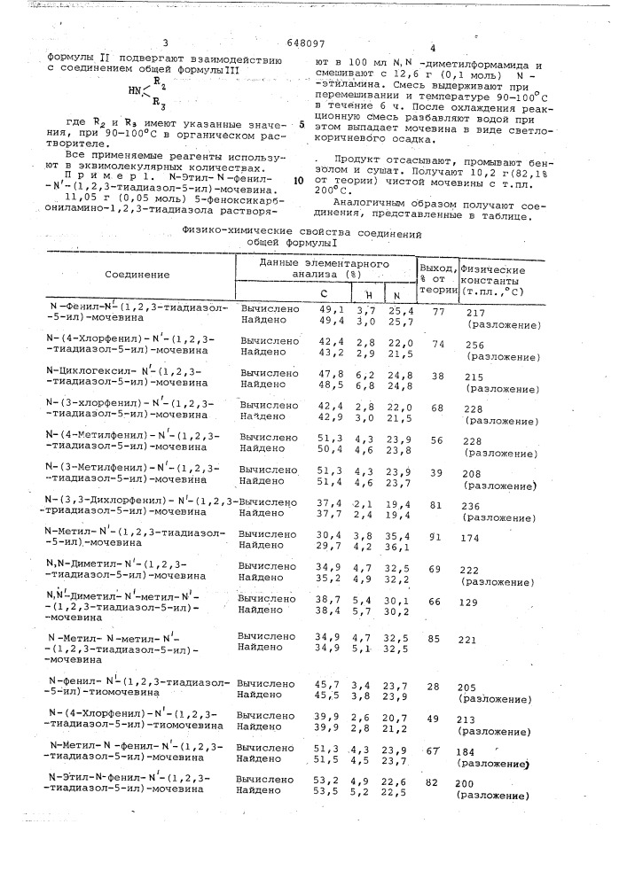 Способ получения производных мочевины (патент 648097)