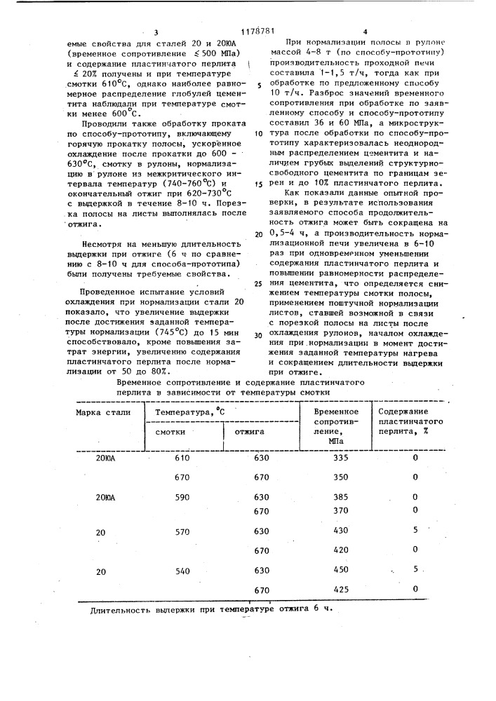 Способ обработки проката для чистовой вырубки (патент 1178781)