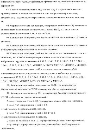 Стабилизированные антитела против ангиопоэтина-2 и их применение (патент 2509085)