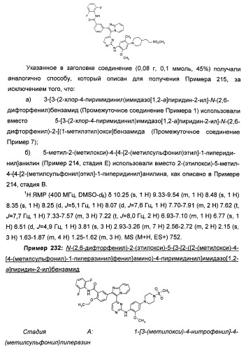 Имидазопиридиновые ингибиторы киназ (патент 2469036)