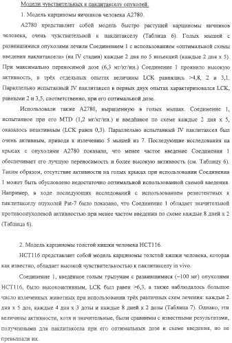 Композиция аналога эпотилона в сочетании с химиотерапевтическими агентами для лечения рака (патент 2321400)