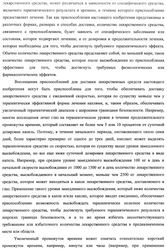 Лекарственные ядра для замедленного высвобождения терапевтических средств (патент 2478366)