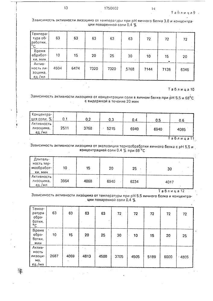 Способ получения белкового продукта из яиц (патент 1750602)