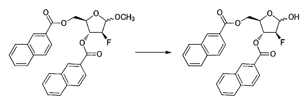 Синтетическое промежуточное соединение 1-(2-дезокси-2-фтор-4-тио-β-d-арабинофуранозил)цитозина, синтетическое промежуточное соединение тионуклеозида и способ их получения (патент 2633355)