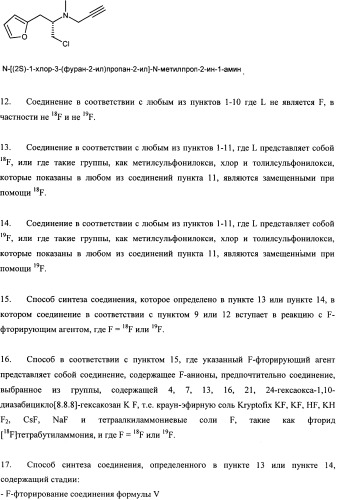 Соединения для применения в визуализации, диагностике и/или лечении заболеваний центральной нервной системы или опухолей (патент 2505528)
