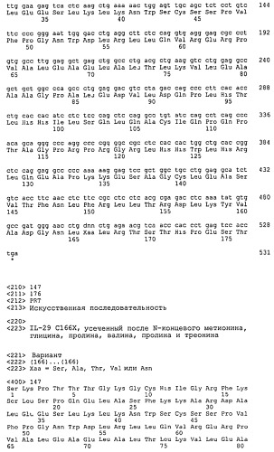 Гомогенные препараты il-28 и il-29 (патент 2518324)