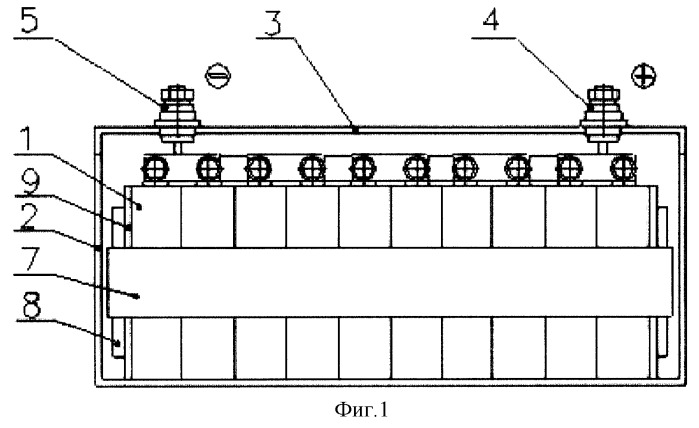 Батарея электрохимических конденсаторов и способ ее использования (патент 2260867)