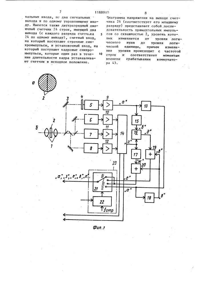 Стереоцветная телевизионная система (патент 1188910)