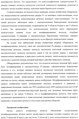 Агонистическое соединение, способное специфически узнавать и поперечно сшивать молекулу клеточной поверхности или внутриклеточную молекулу (патент 2430927)