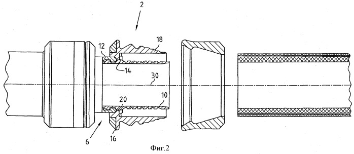 Фитинг для герметичного соединения на конце трубы, система с фитингом (варианты), применение фитинга (варианты) (патент 2498146)