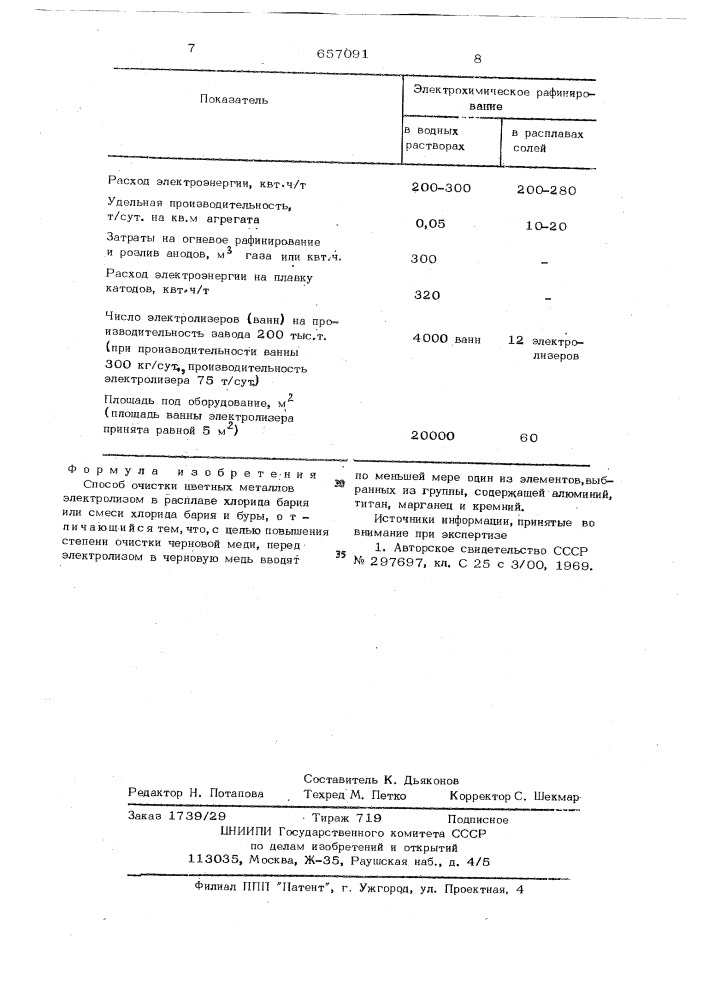 Способ очистки цветных металлов электролизом (патент 657091)