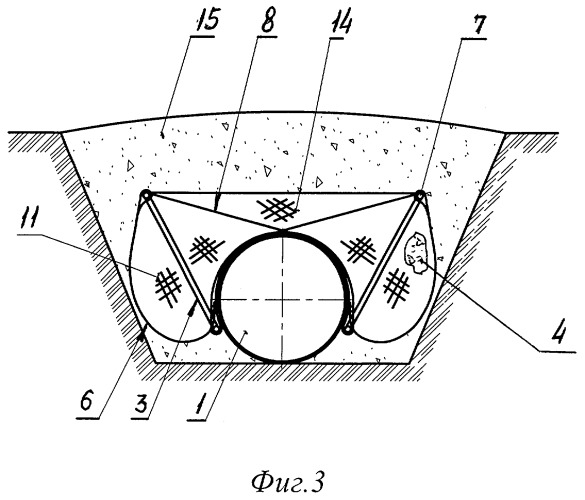 Полимерно-контейнерное балластирующее устройство для трубопровода (пкбу) (патент 2274794)