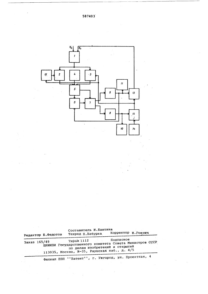 Цифровой полярно-координатный автокомпенсатор (патент 587403)
