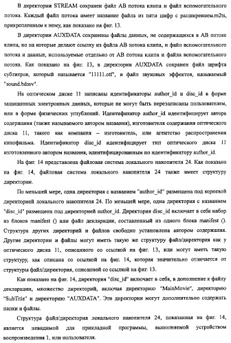 Устройство воспроизведения, способ воспроизведения, программа, носитель данных программы, система поставки данных, структура данных и способ изготовления носителя записи (патент 2414013)