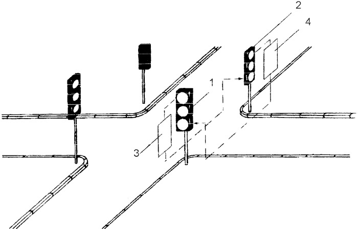 Светофор перекресток схема