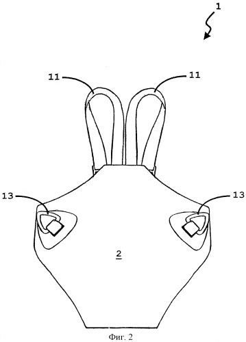 Система ремней приспособления для ношения младенцев (патент 2287973)