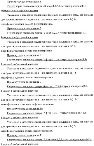 Производные тетрагидропиридоиндола (патент 2387652)