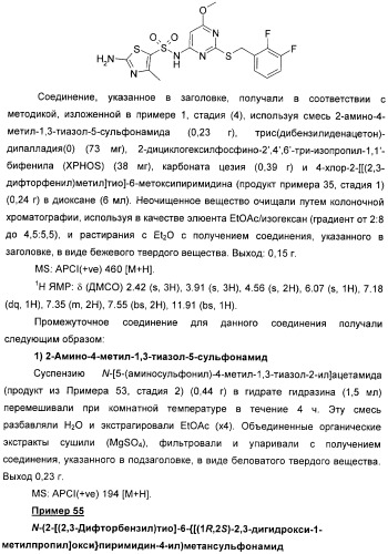 Производные пиримидинсульфонамида в качестве модуляторов рецепторов хемокинов (патент 2408587)