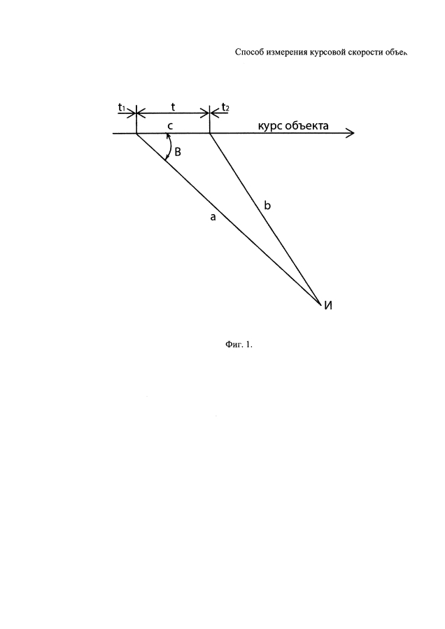 Способ измерения курсовой скорости объекта (патент 2593457)