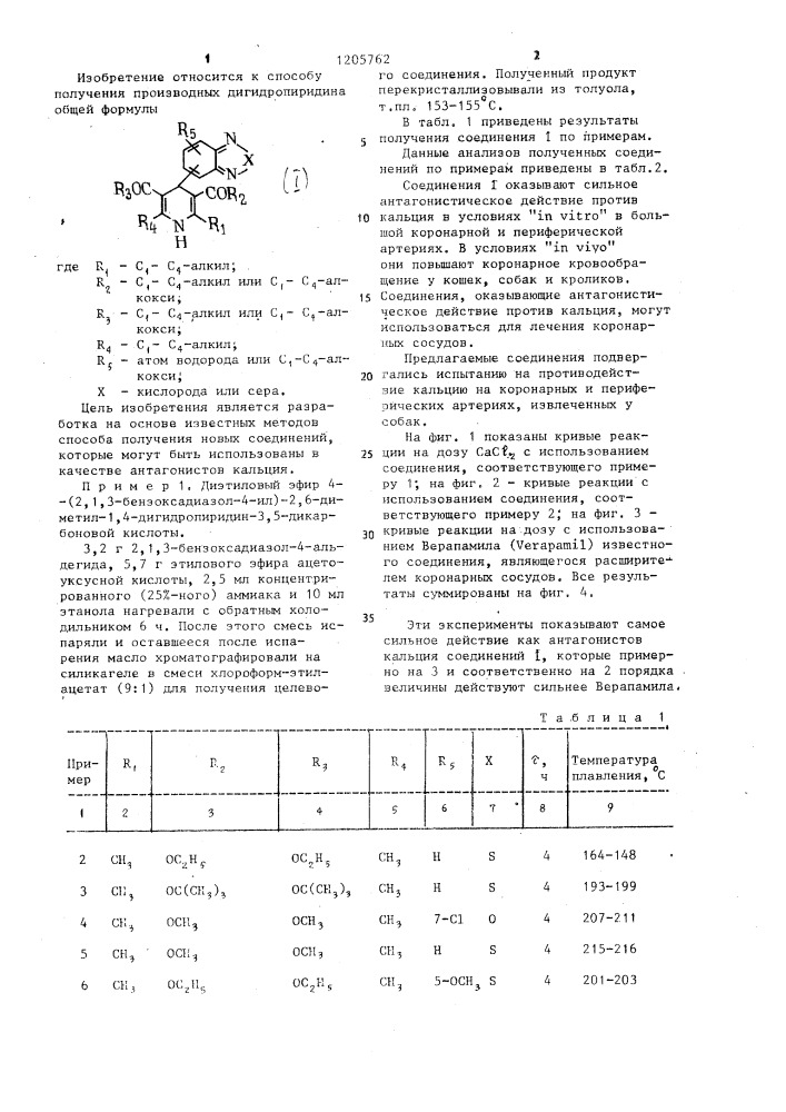 Способ получения производных 1,4-дигидропиридина (патент 1205762)