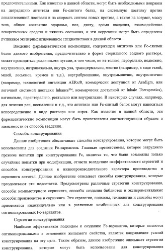 Антитело, содержащее fc-вариантную часть (варианты), фармацевтическая композиция, содержащая антитело, и способ лечения млекопитающего (патент 2325186)