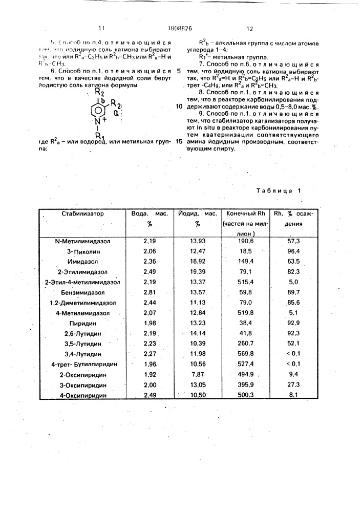 Способ получения уксусной кислоты (патент 1808826)