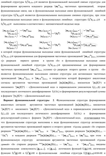 Способ формирования аргументов аналоговых сигналов частичных произведений [ni]&amp;[mj]f(h) cd аргументов множимого &#177;[mj]f(2n) и аргументов множителя &#177;[ni]f(2n) - &quot;дополнительный код&quot; в пирамидальном умножителе f ( cd ) для последующего логического дешифрирования f1(cd ) и формирования результирующей суммы &#177;[s ]f(2n) - &quot;дополнительный код&quot; (варианты русской логики) (патент 2481614)