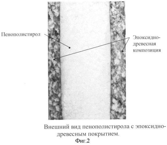 Защитное эпоксидно-древесное покрытие для пенополистирола (патент 2368633)