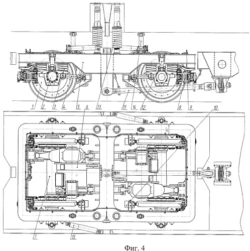Тележка рельсового транспортного средства (патент 2423259)
