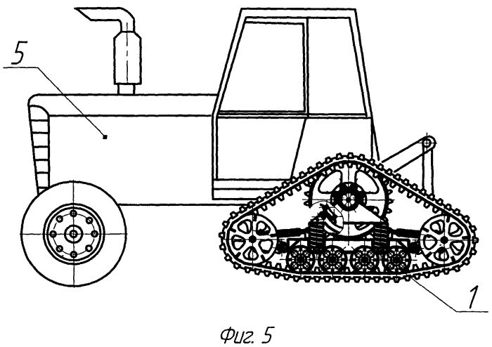 Шасси полугусеничное сменное (патент 2497707)