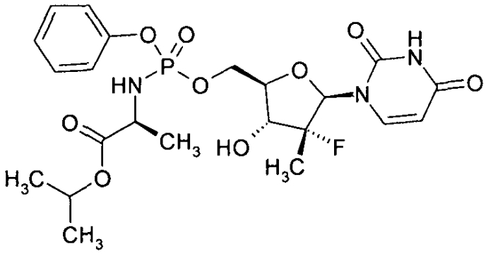 Замещенные (2r,3r,5r)-3-гидрокси-(5-пиримидин-1-ил)тетрагидрофуран-2-илметил арил фосфорамидаты (патент 2553996)