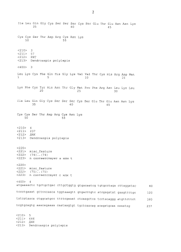 Новые пептиды с анальгетическим эффектом, ингибирующие asic-rfyfks (патент 2583299)