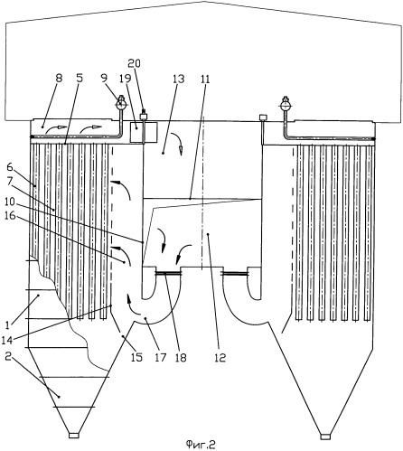 Рукавный фильтр (патент 2457890)