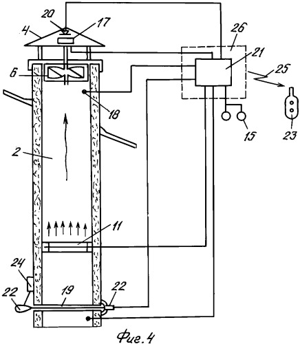 Вытяжное устройство для дымохода дымовой трубы (патент 2359172)