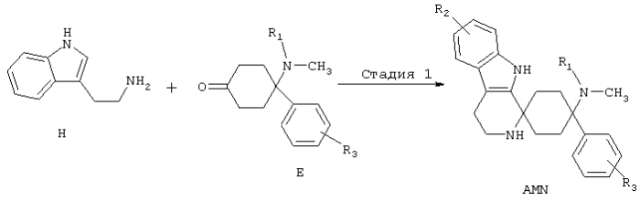Производные цис-тетрагидро-спиро(циклогесан-1,1'-пиридо[3,4-в]индол)-4-амина, полезные при лечении невропатической и/или хронической боли (патент 2592283)